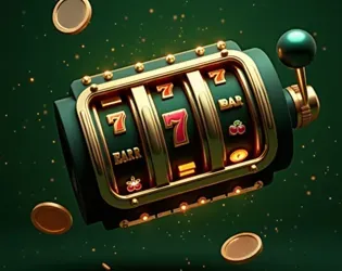 GreenBet casino VIP cashback artwork with a slot machine